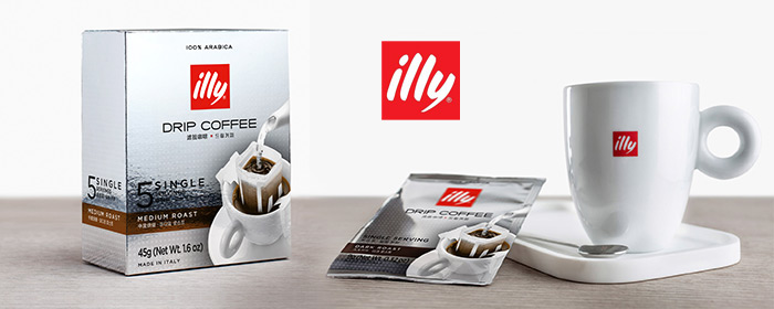 illy-​咖啡掛耳包任選四盒，贈掛耳包五包 完美獨特濾掛咖啡，頂級阿拉比卡咖啡豆的香醇細膩，點滴入口的幸福，與眾不同的奢華品味